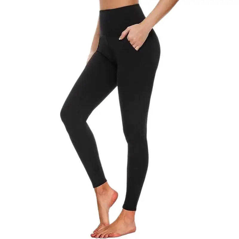 Leggings Femme Taille Haute avec Poches | Yoga & Sport | Extensible 4 Directions