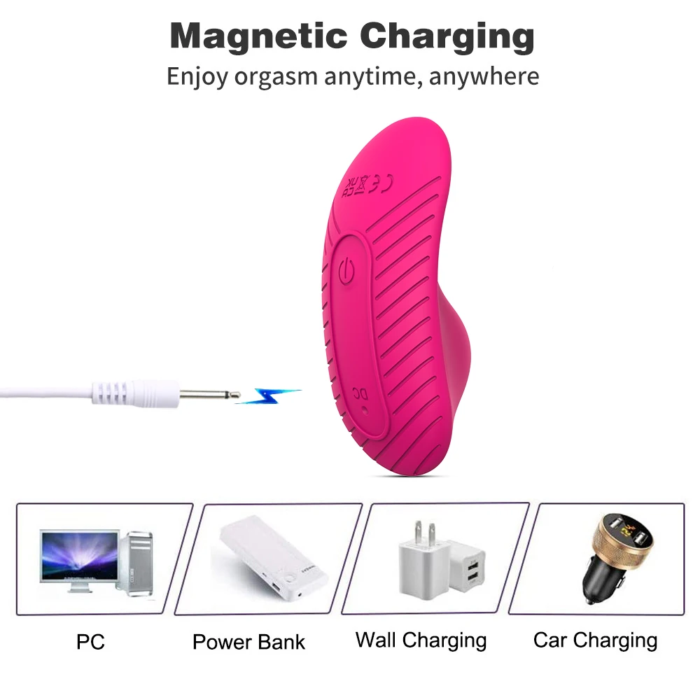 Vibromasseur Portable Sans Fil 10 Fréquences en Silicone – Stimulateur Point G Rechargeable USB