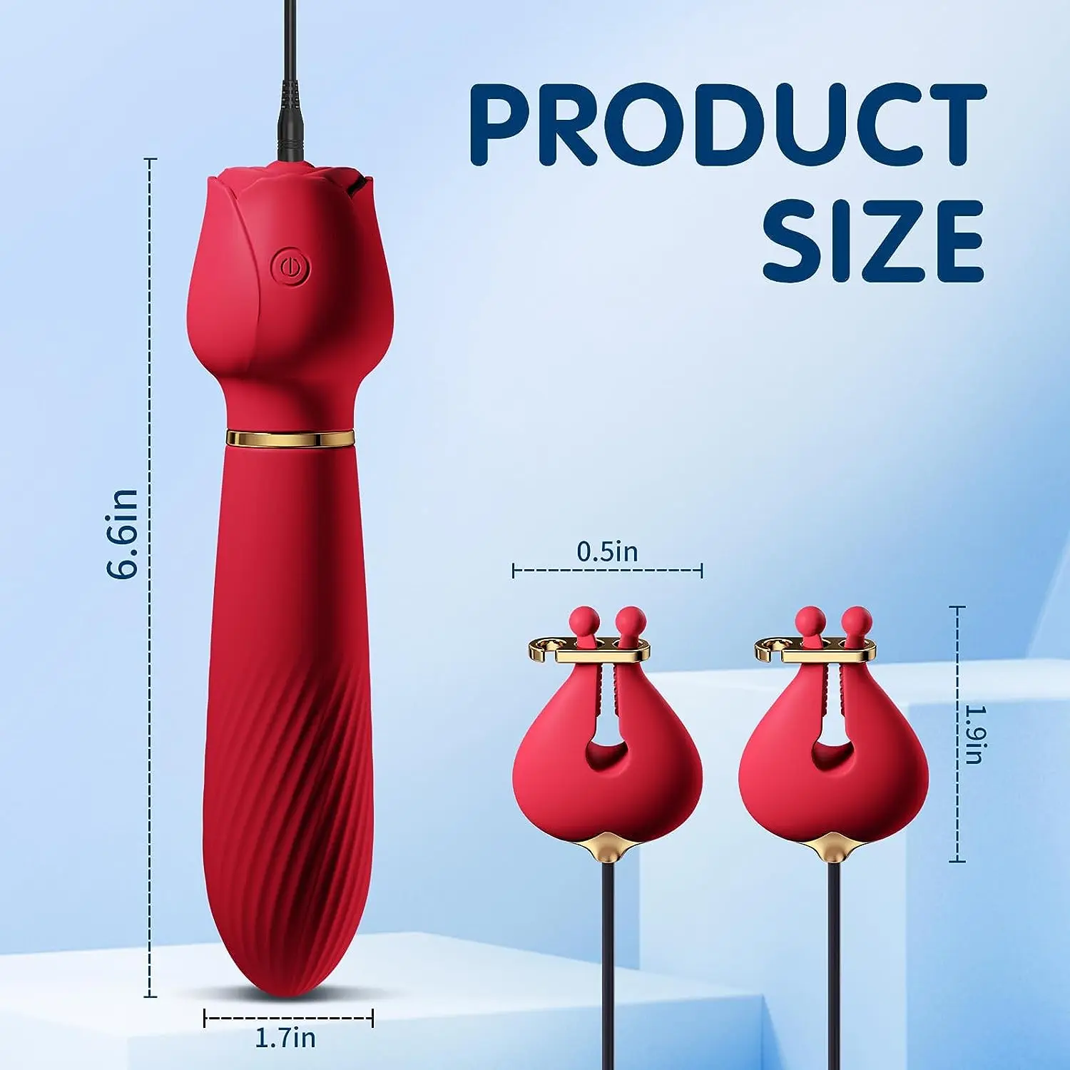 Pince à Tétons 2-en-1 Rose Vibrante – Stimulateur Clitoridien & Mamelons pour Femme