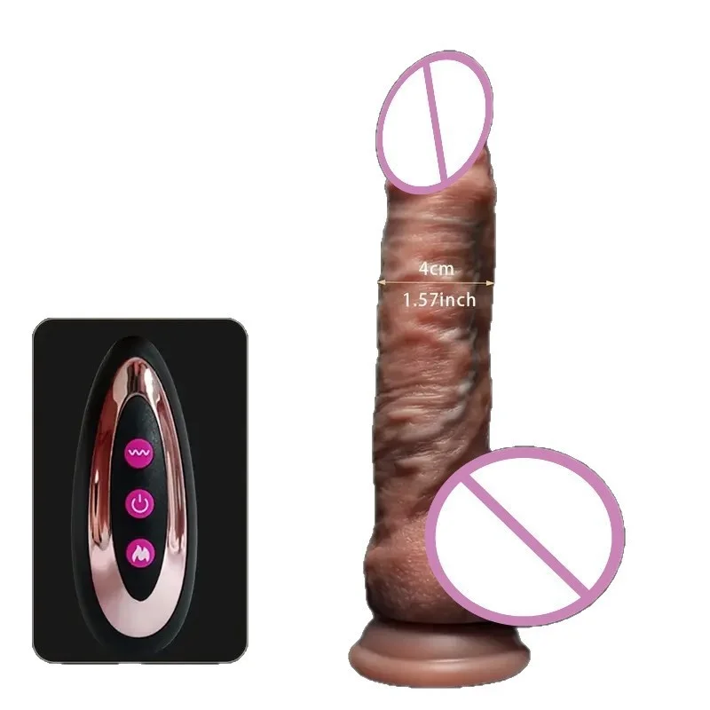 Gode réaliste en silicone souple – Vibrant, étanche IP65, effet chair naturelle