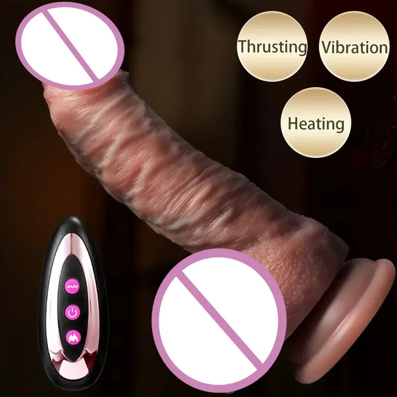 Gode réaliste en silicone souple – Vibrant, étanche IP65, effet chair naturelle