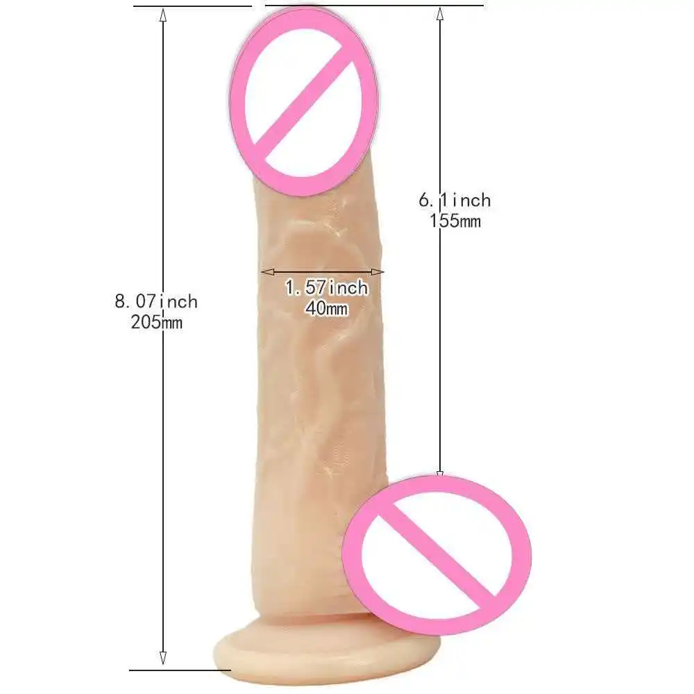 Gode réaliste en silicone souple – Stimulateur point G avec ventouse puissante | Imperméable IPX6