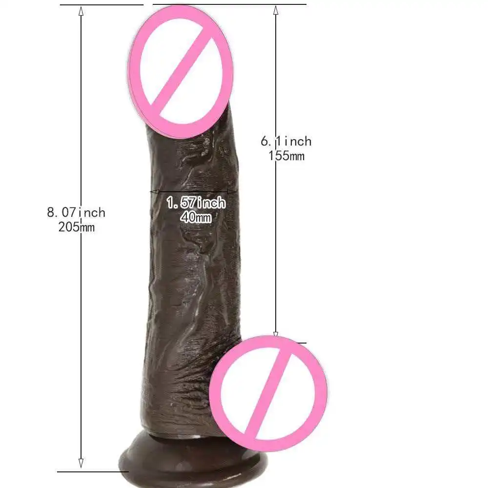 Gode réaliste en silicone souple – Stimulateur point G avec ventouse puissante | Imperméable IPX6