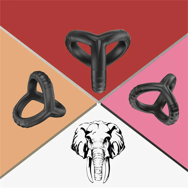 Anneau Pénien Vibrant 3-en-1 en Silicone Ultra Doux – Rechargeable & Waterproof IPX7