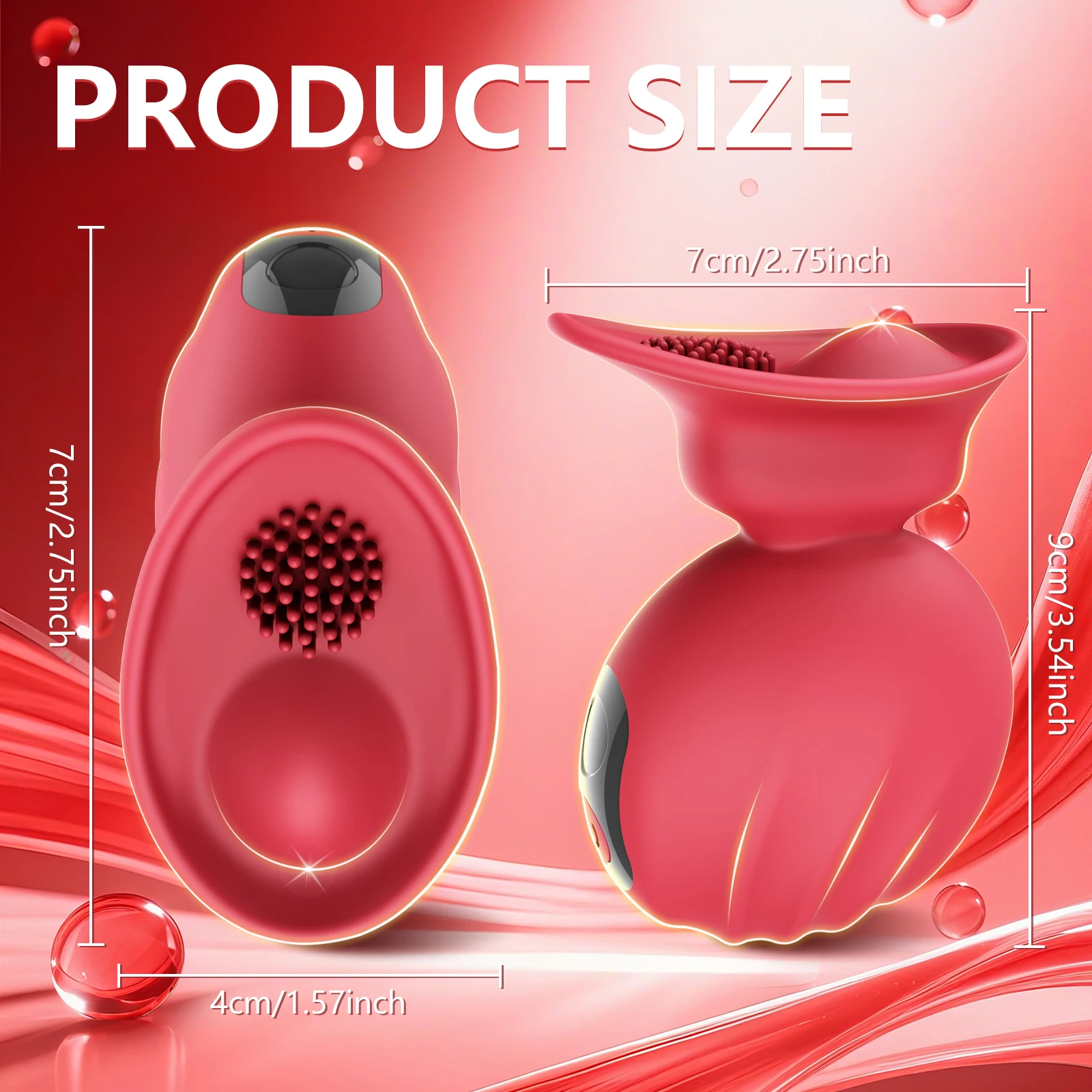 Vibromasseur Clitoridien Rechargeable USB – 10 Modes, 100% Étanche, Sensation Réelle