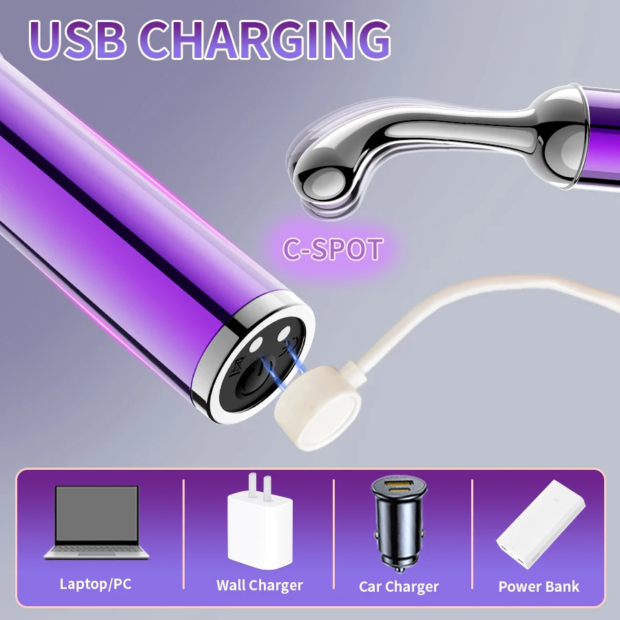 Mini Vibromasseur Point G 10 Fréquences – Rechargeable USB, 100% Étanche | Marque Gelance