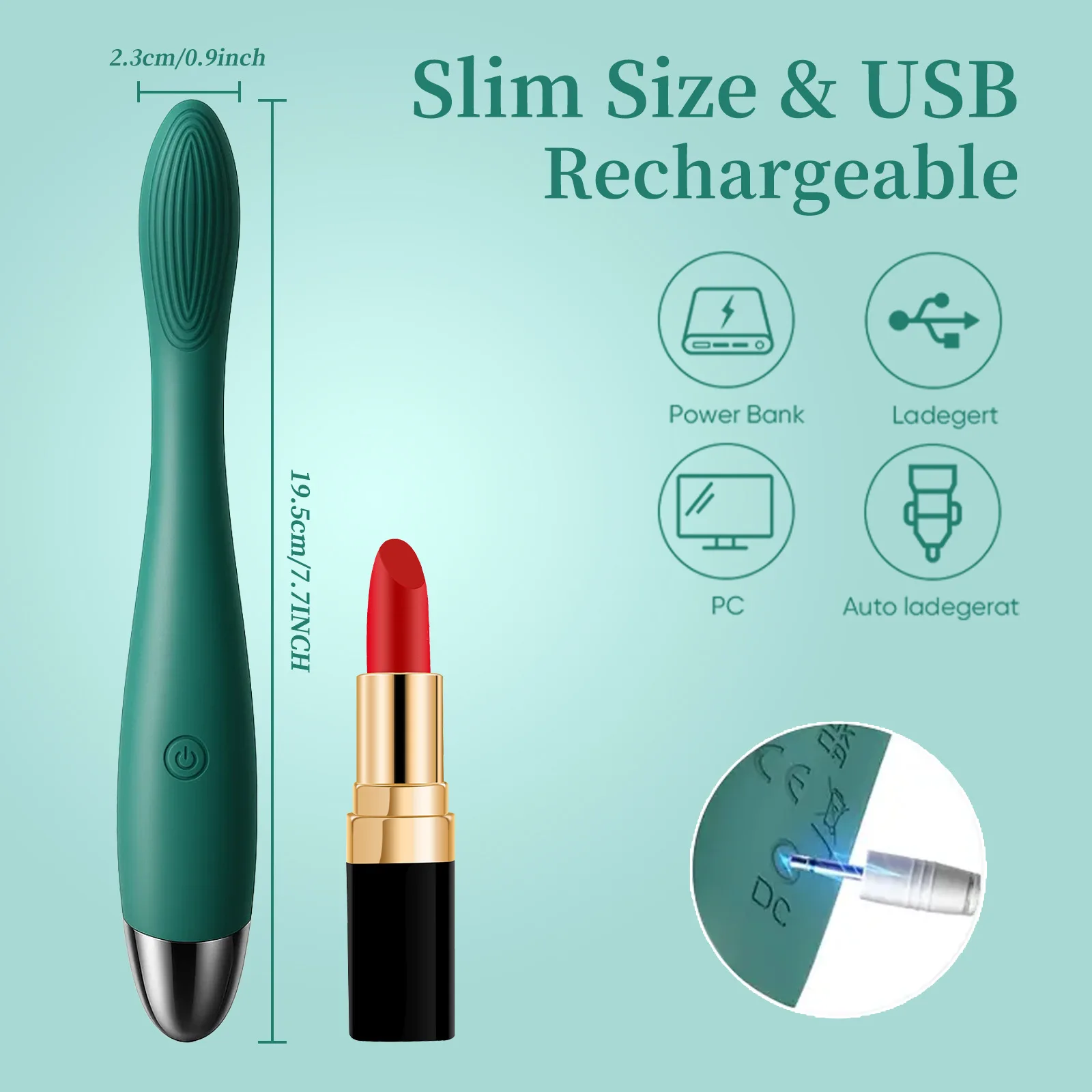 Vibromasseur Point G Gelance – 10 Modes de Vibration, Rechargeable USB, 100% Étanche