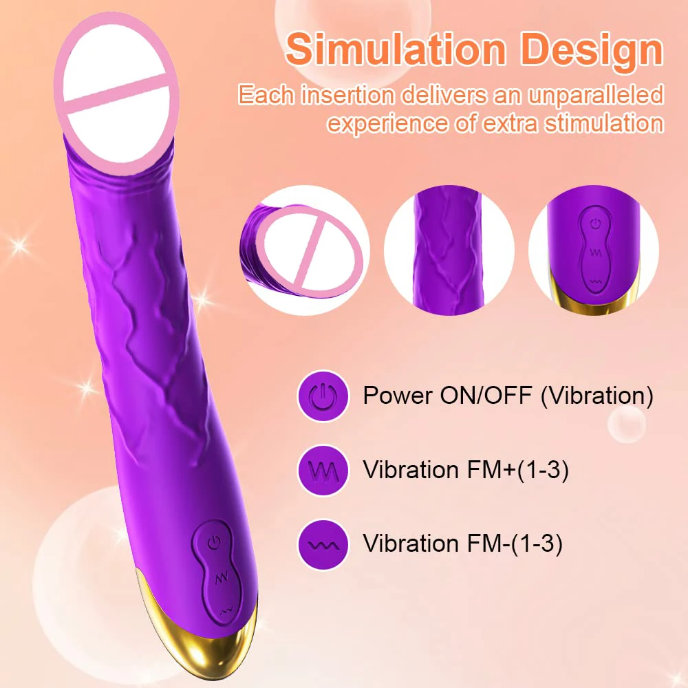 Vibromasseur Réaliste Gelance – Stimulateur Point G & Clitoris, 10 Vitesses, Rechargeable USB