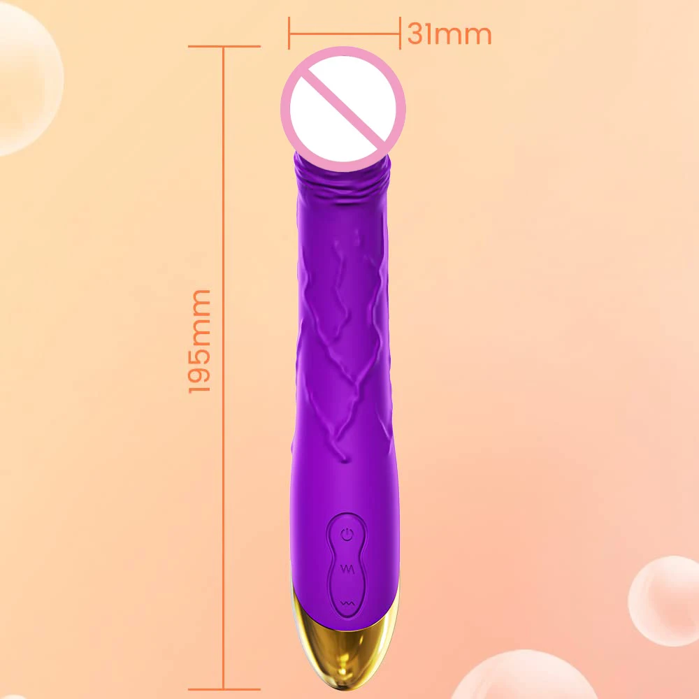 Vibromasseur Réaliste Gelance – Stimulateur Point G & Clitoris, 10 Vitesses, Rechargeable USB
