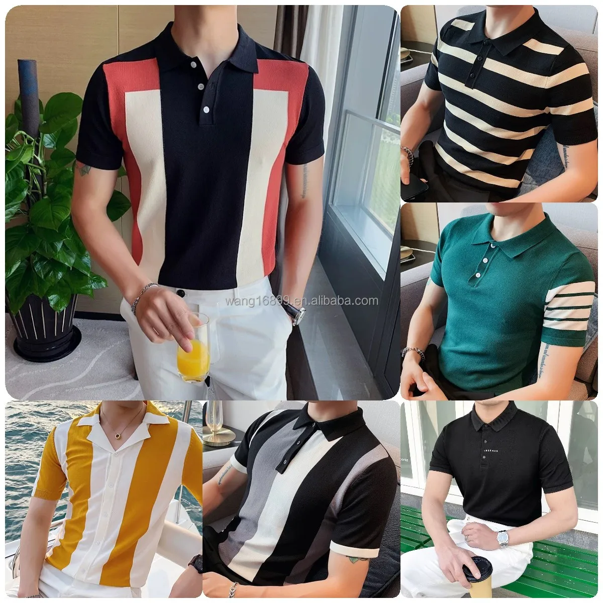 T-shirt Homme Coton 100% Respirant Poche Brodée Smart Casual – Vente en Gros
