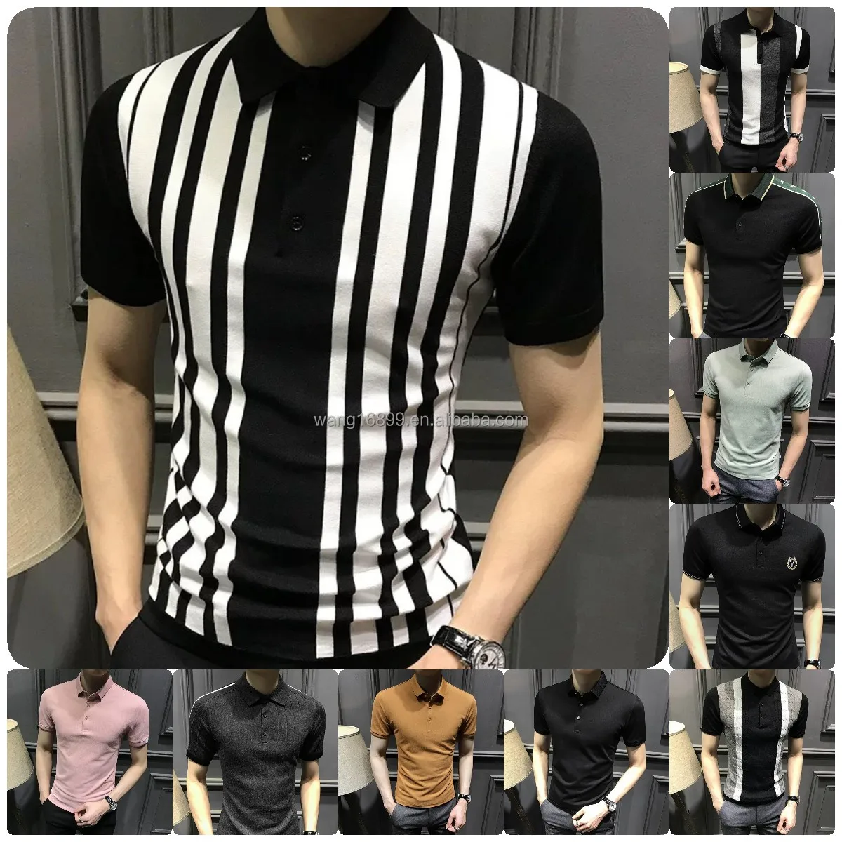 T-shirt Homme Coton 100% Respirant Poche Brodée Smart Casual – Vente en Gros