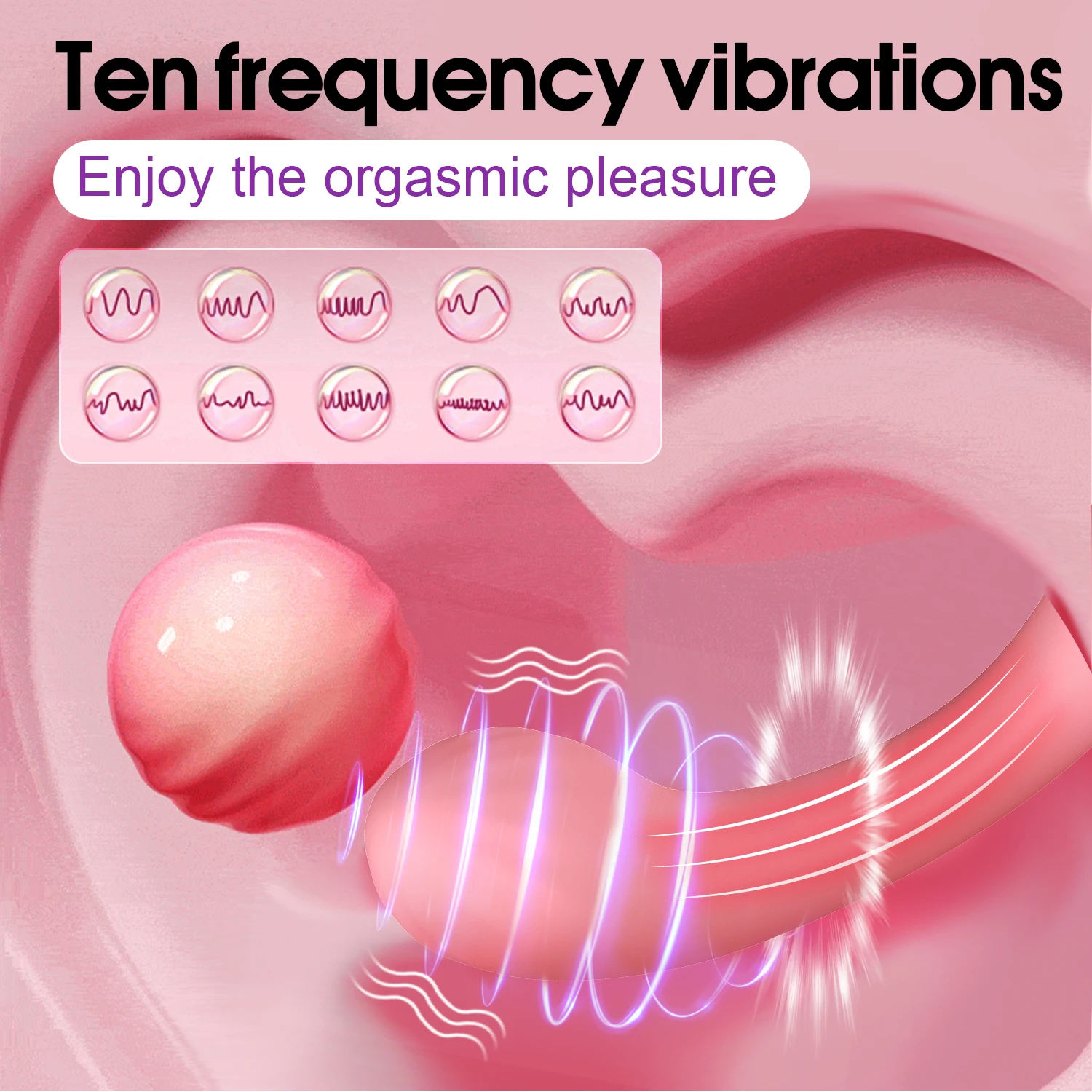 Vibromasseur Clitoridien Double Tête en S – 10 Modes, Silicone, USB, 100% Étanche