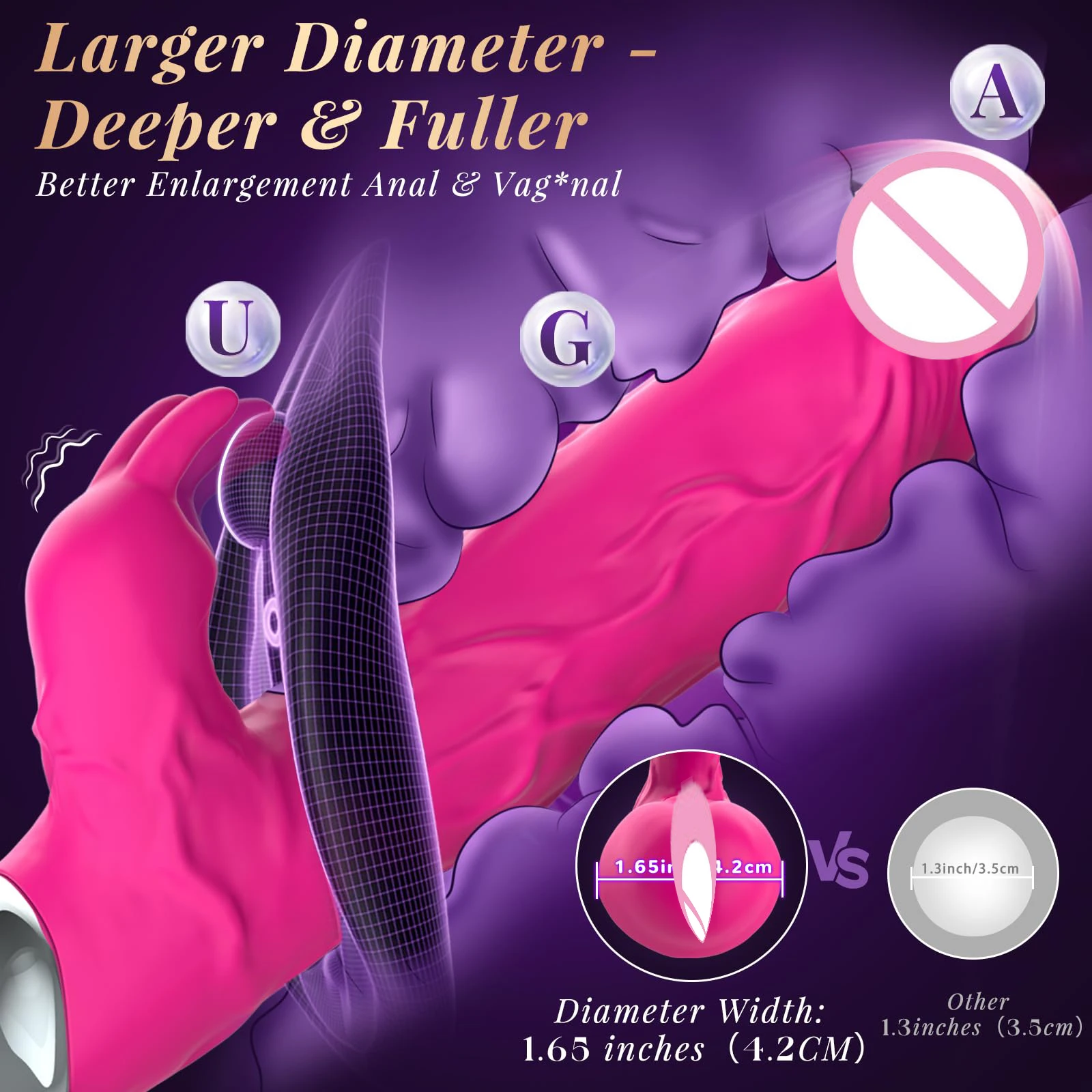 Vibromasseur Lapin Géant Gelance IA 3.0 – 7 Modes, Silicone Flexible, Étanche, Stimulation Clitoris & Point G