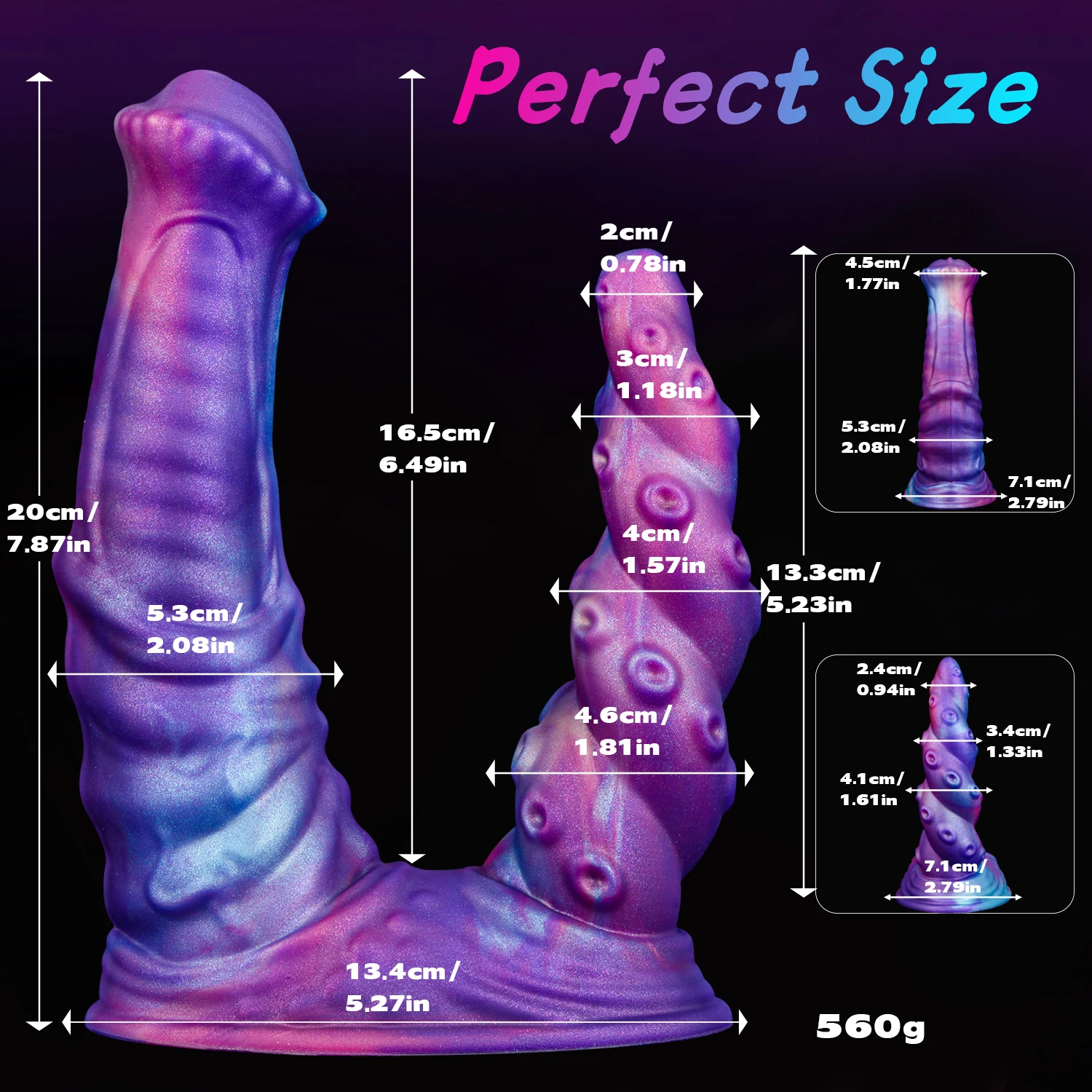 Gode Double Tête Réaliste en Silicone Souple – Vibrant, Étanche 100%, Portable | Gelance