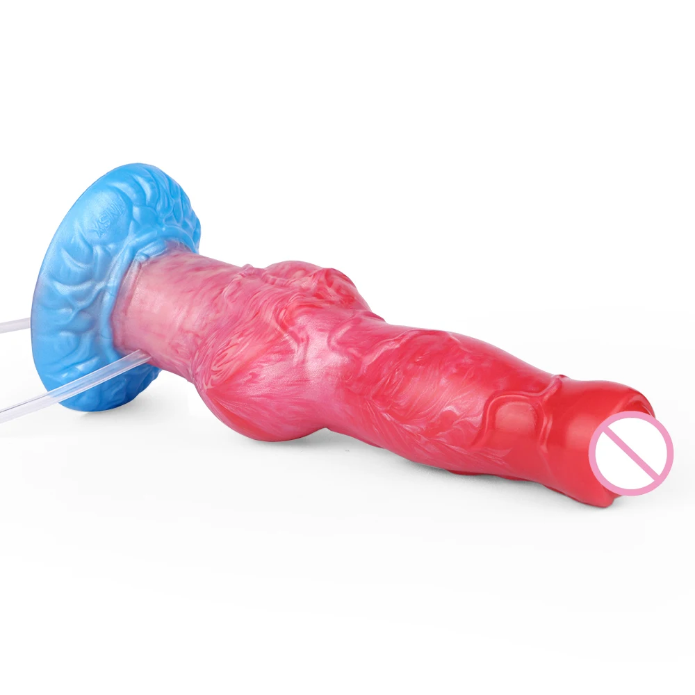 Gode Gonflable Anal en Silicone Souple – Fonction Spray & Gonflage – 100% Étanche