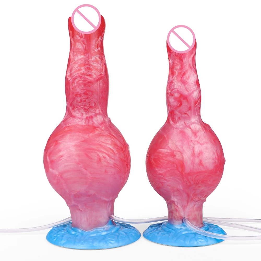 Gode Gonflable Anal en Silicone Souple – Fonction Spray & Gonflage – 100% Étanche