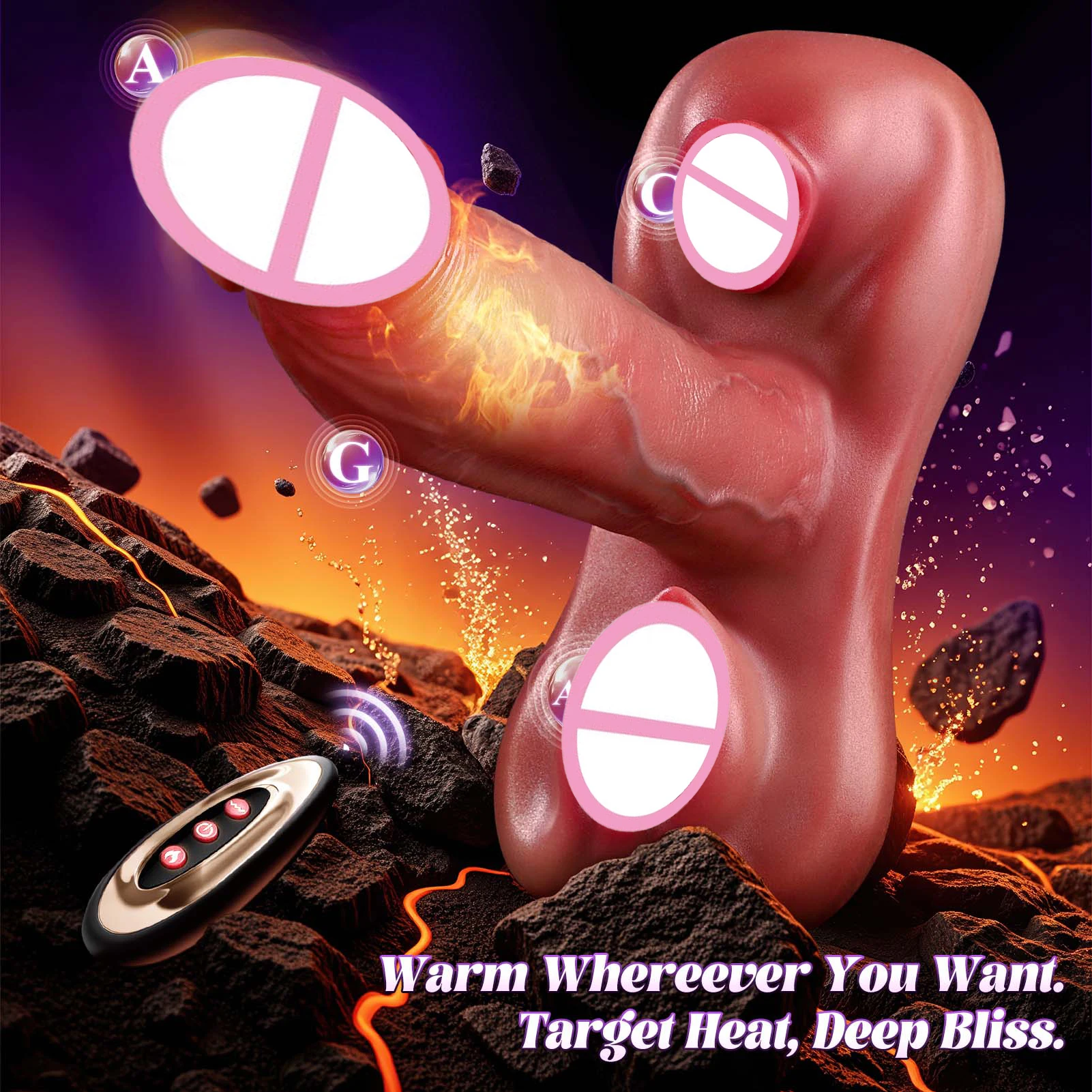 Vibrateur Féminin Connecté – 7 Modes Vibration & Stimulation Point G, 100% Étanche