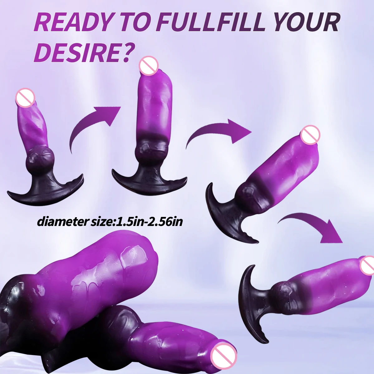 Plug Anal Gonflable Silicone | Billes Rotatives & Charge Magnétique | 17cm