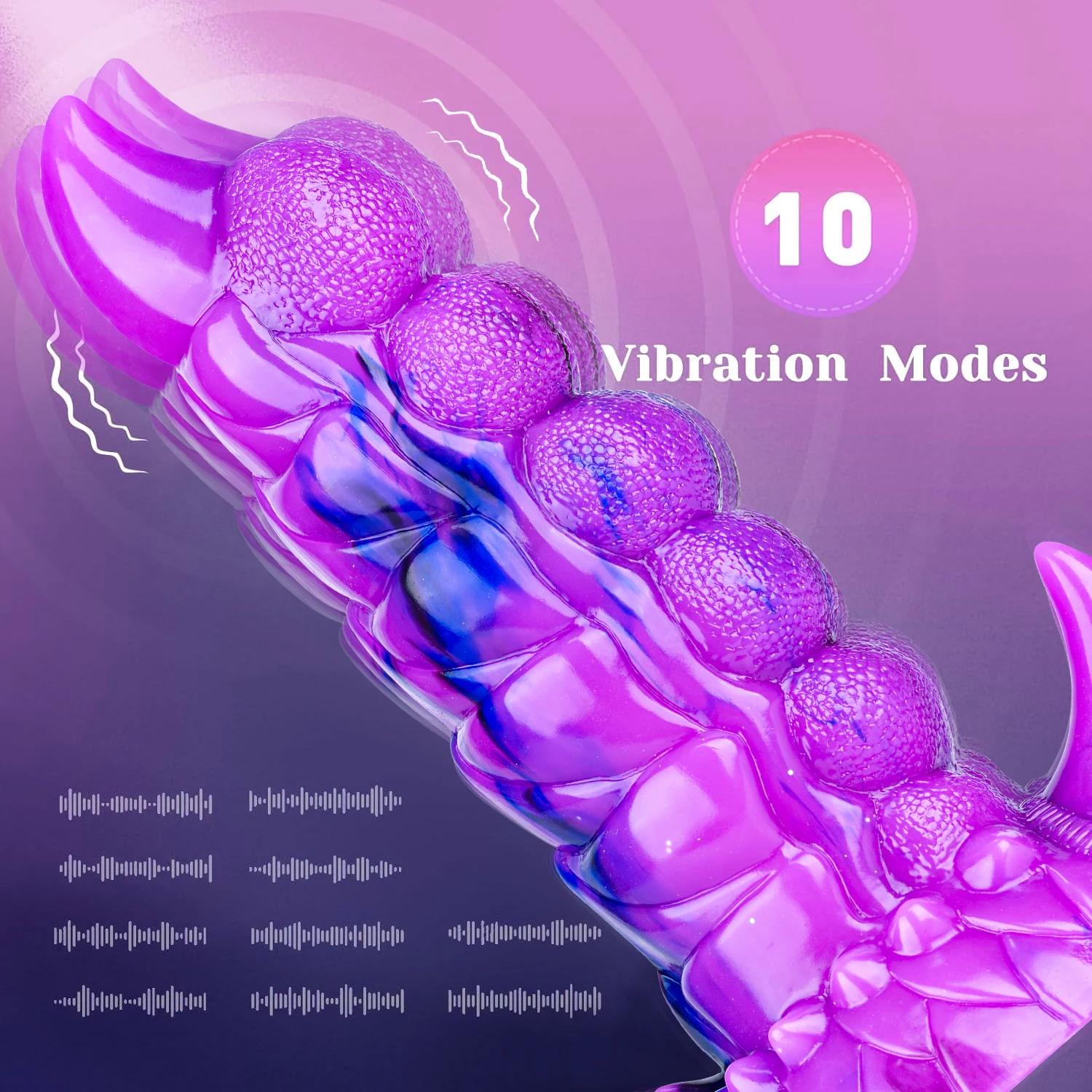 Gode Vibrant Silicone Télécommandé 10 Modes | Point G | 100% Étanche | Rechargeable USB