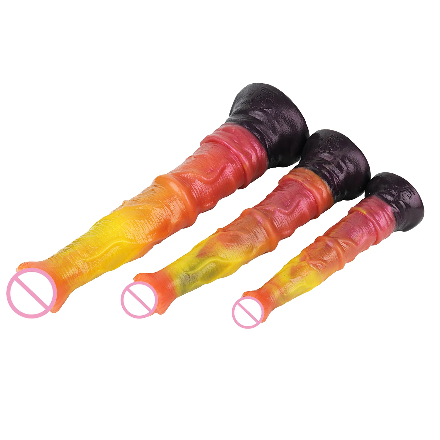 Gode Géant Cheval 44 cm avec Ventouse – Stimulateur Point G & Plug Anal Mixte
