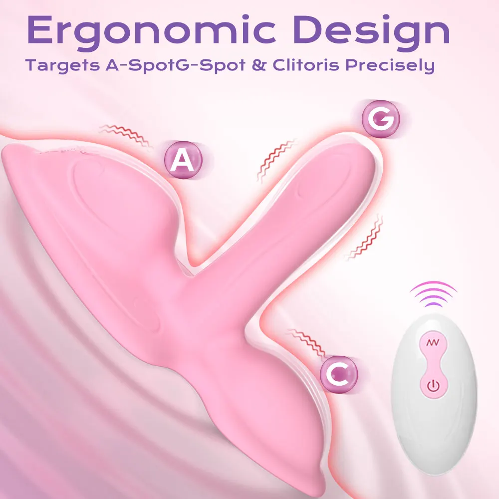 Vibrateur Rose Féminin 10 Fréquences – Télécommande Sans Fil & Rechargeable USB