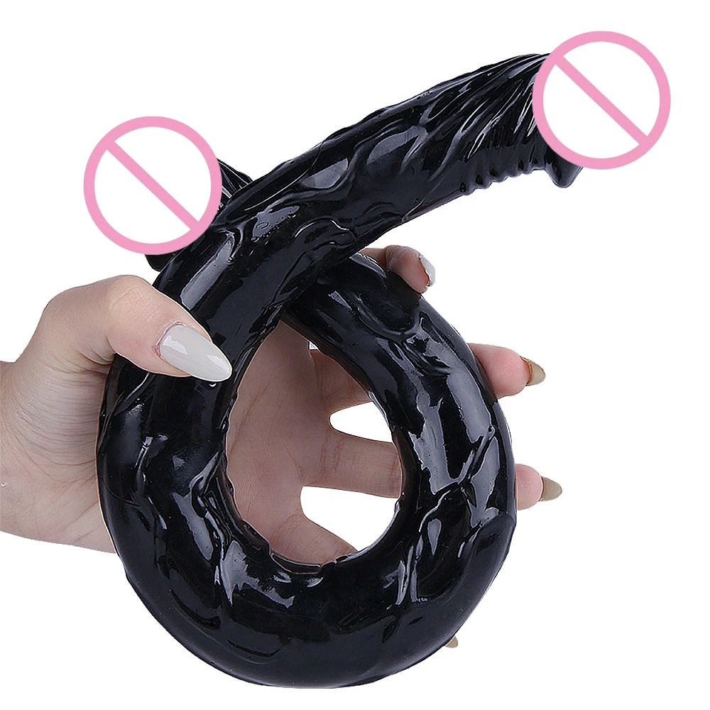 Gode double tête pliable en silicone souple – Stimulateur masseur féminin 100% étanche