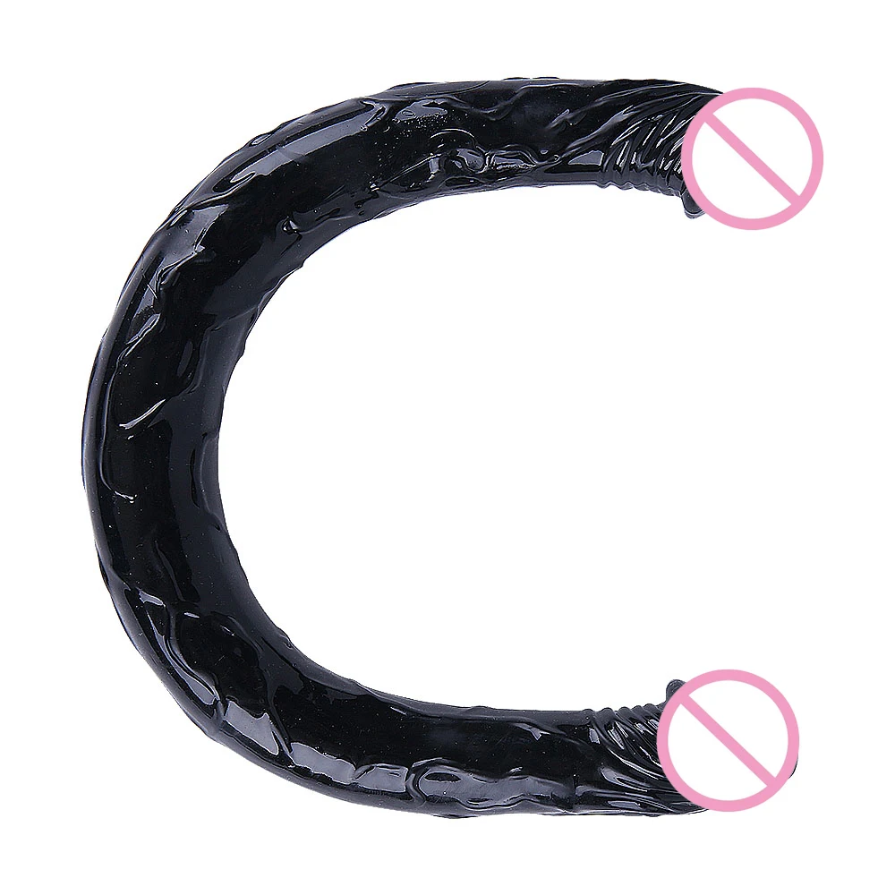 Gode double tête pliable en silicone souple – Stimulateur masseur féminin 100% étanche