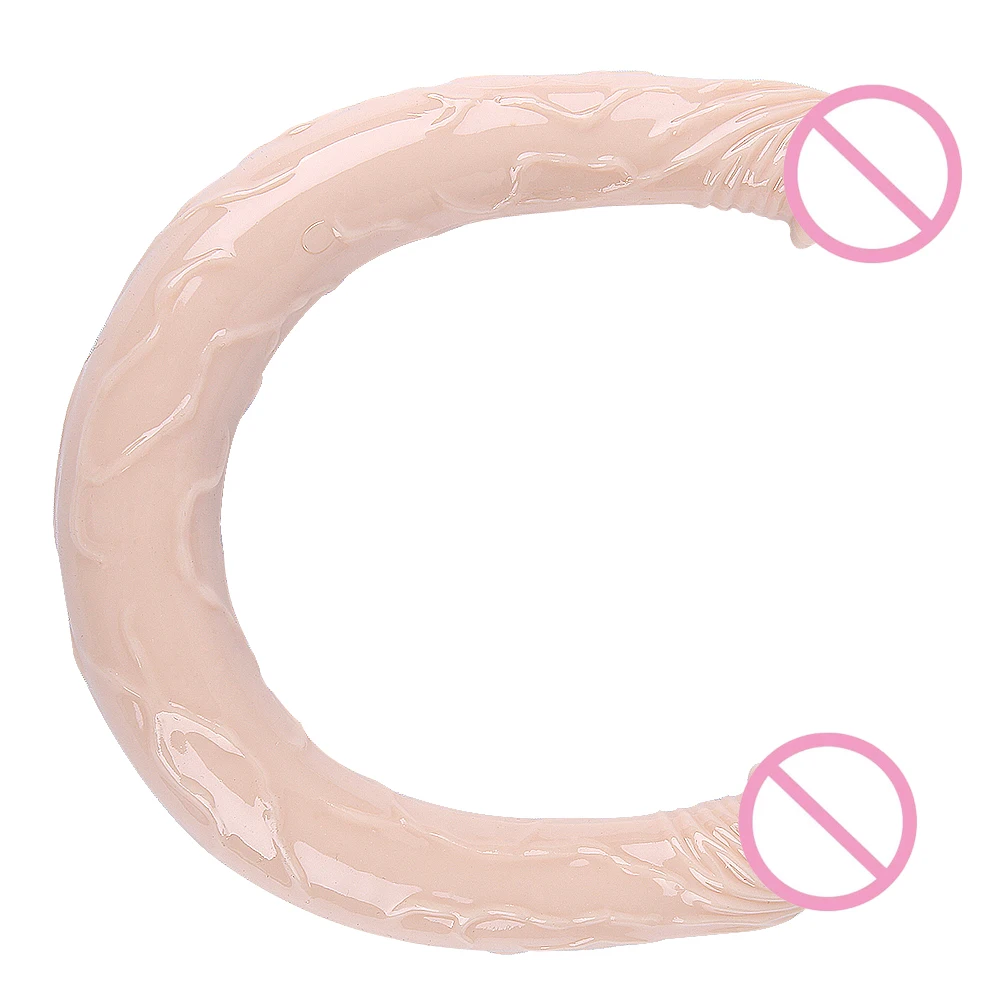 Double Gode Extra-Long en Silicone TPE Souple – Jouet Intime pour Femmes
