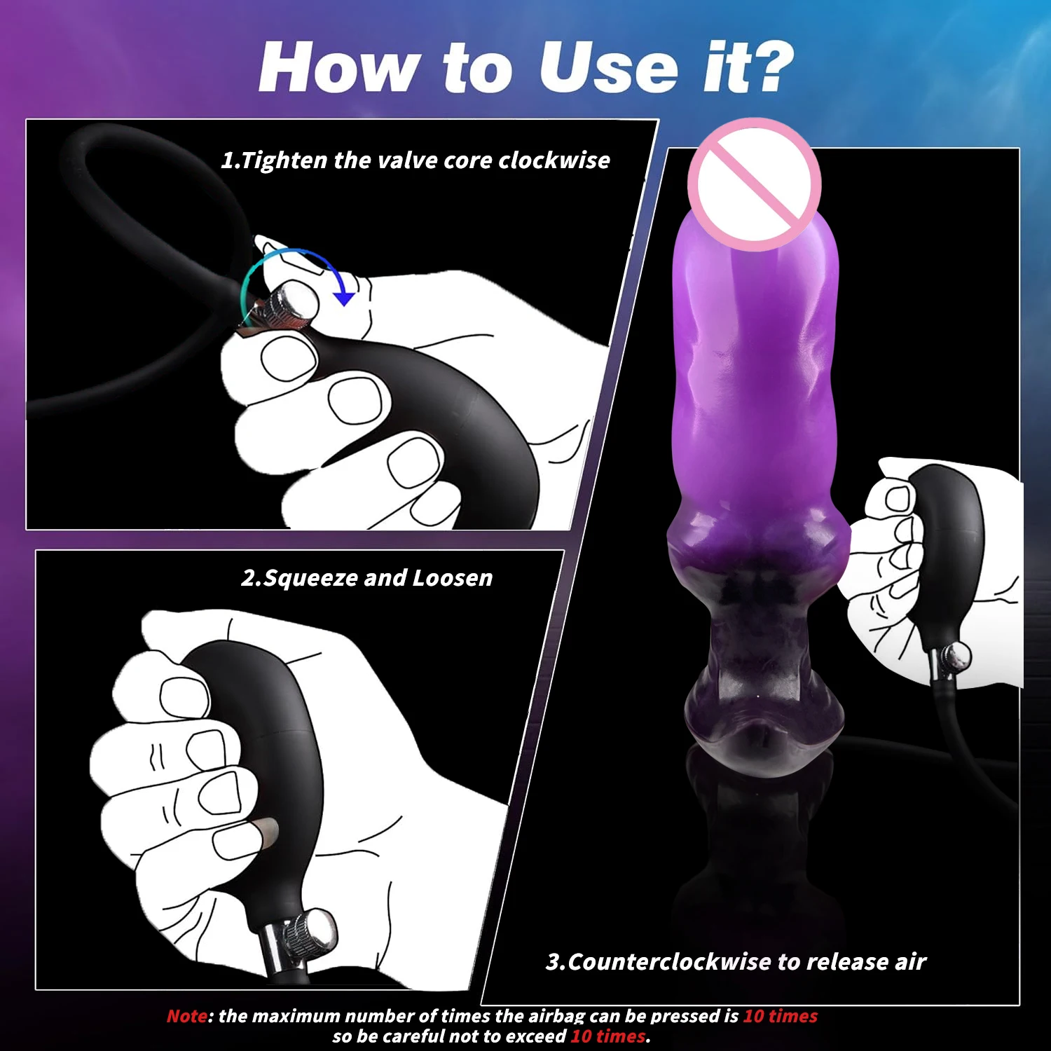 Jouet réaliste en silicone gonflable pour chien, gode en forme de nœud, monstre extraterrestre, animal, jouet anal portable pour femmes adultes, catégorie de produits