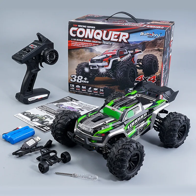 Voiture RC AiJH Tout-Terrain 1:16 – 38 km/h, Drift, Buggy Radiocommandé 4 Canaux