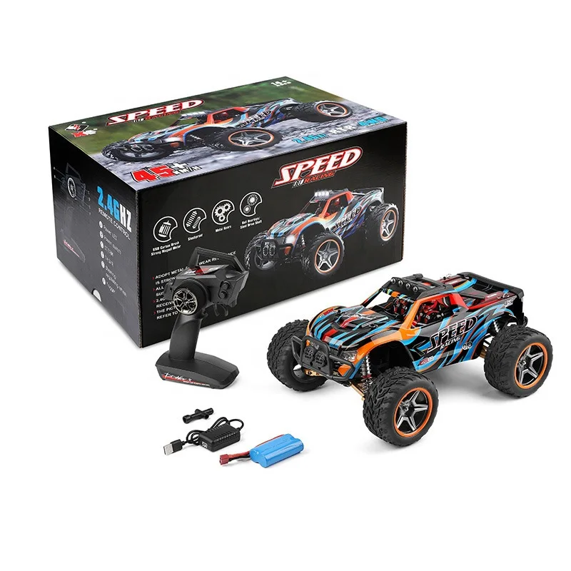 Voiture RC Tout-Terrain 4WD 45 km/h – Télécommande 2.4GHz Échelle 1:10