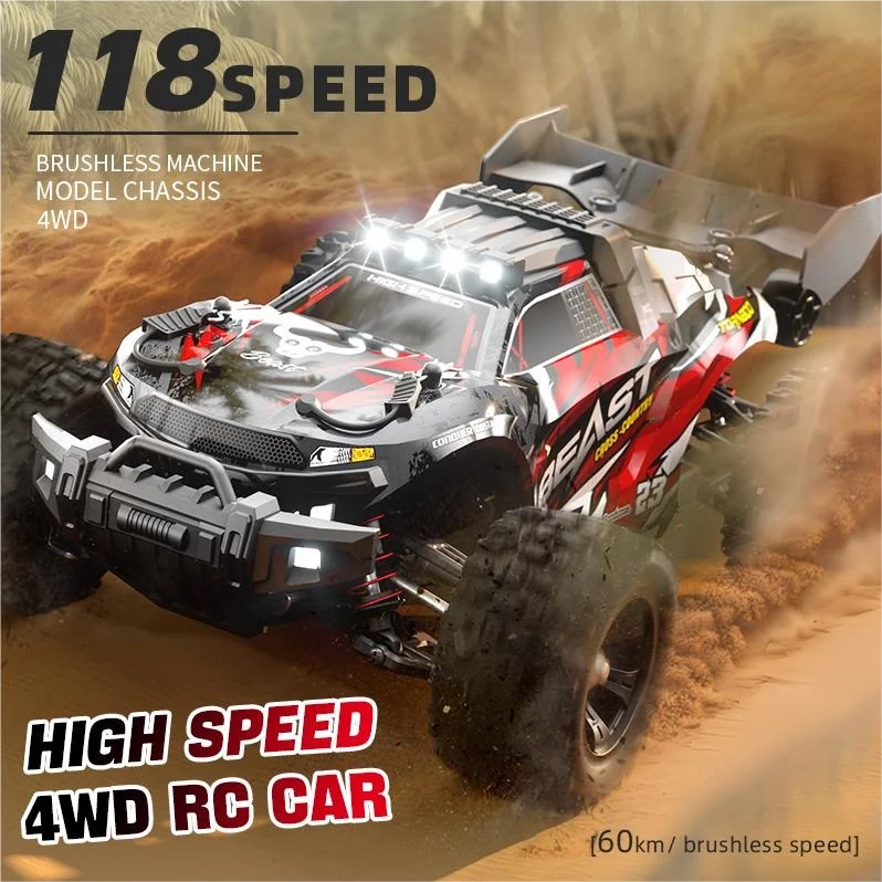 Voiture RC AiJH SG118 Pro 1:18 – Tout-terrain haute vitesse 35 km/h avec phares LED