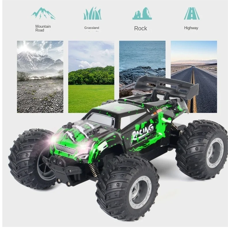 Voiture RC 4x4 Tout-Terrain 1:18 Haute Vitesse – Télécommande 2.4G, Drift & Off-Road