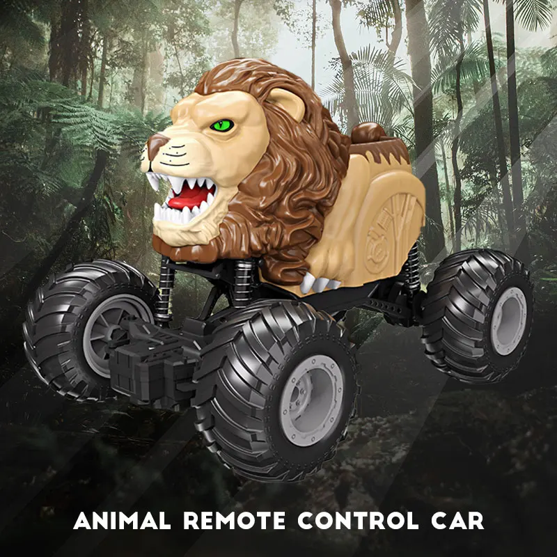 Lion RC Télécommandé 4 Canaux – Voiture Jouet Escalade Tout-Terrain pour Enfants