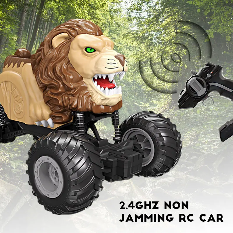 Lion RC Télécommandé 4 Canaux – Voiture Jouet Escalade Tout-Terrain pour Enfants