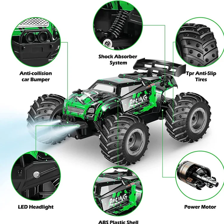 Voiture RC Tout-Terrain Grande Vitesse 4 Canaux – Jouet Télécommandé Enfant