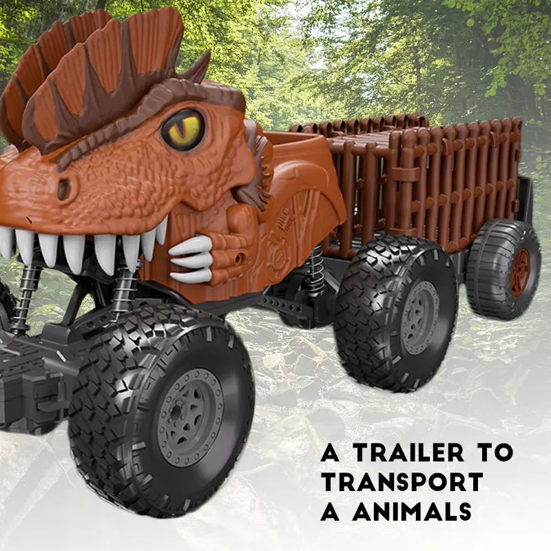 Voiture Dinosaure Télécommandée RC avec Lumières - Dragon Grimpeur 4 Canaux