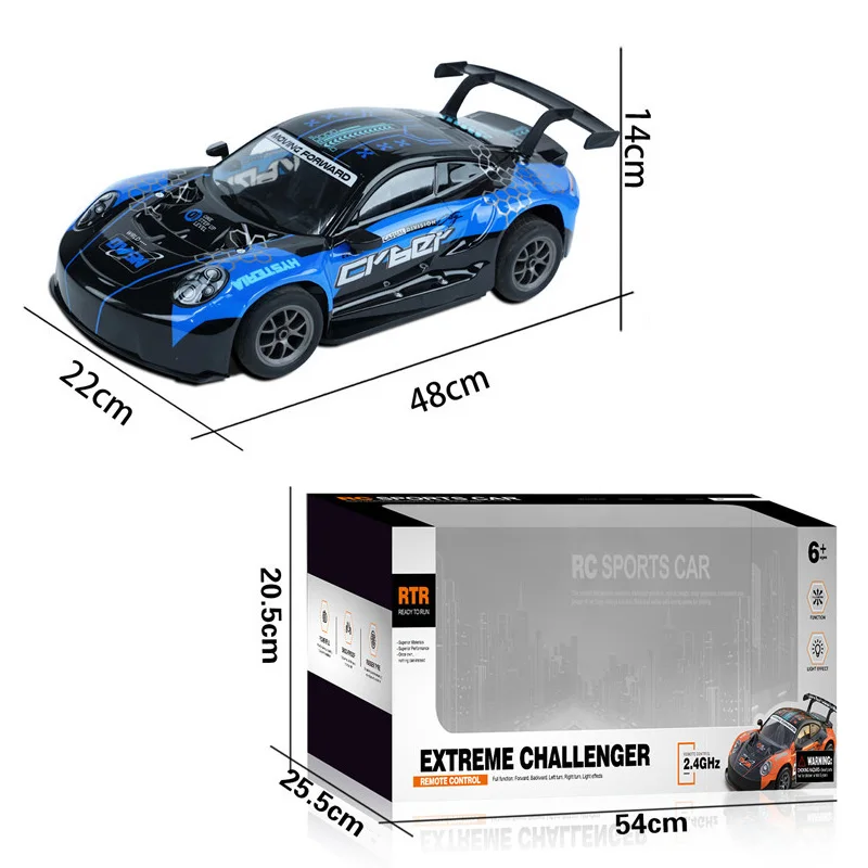 Voiture RC Drift 1:8 Télécommandée 2.4G avec Lumières LED – Câble USB Inclus