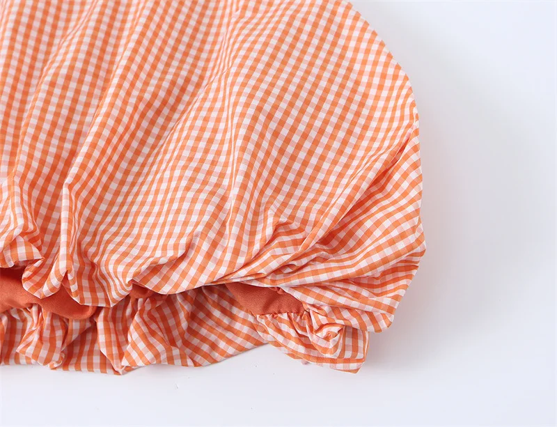 Blouse Femme Sans Manches Col Halter | Imprimé Carreaux | Style Sexy Urbain Été