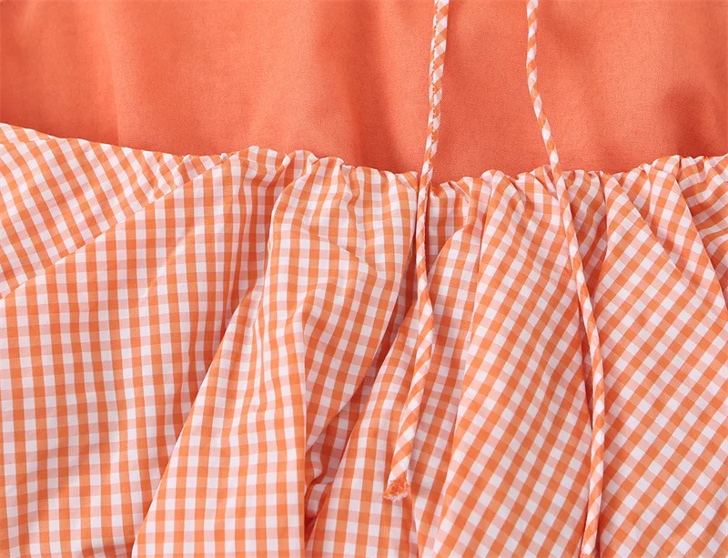 Blouse Femme Sans Manches Col Halter | Imprimé Carreaux | Style Sexy Urbain Été