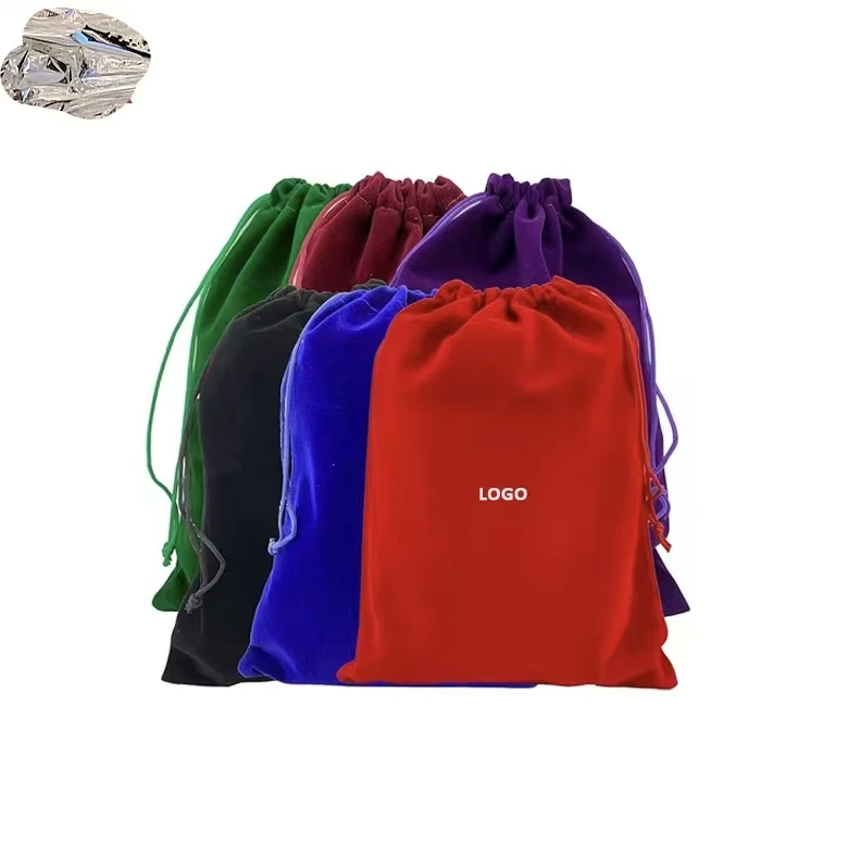 Sacs Velours Cordon Multicolores – Pochettes Cadeaux Bijoux Mariage & Fête (lot de 4)