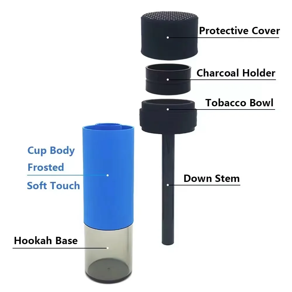 Support de Chicha Portable Détachable – Acrylique & Silicone | Maison, Plage, Voyage