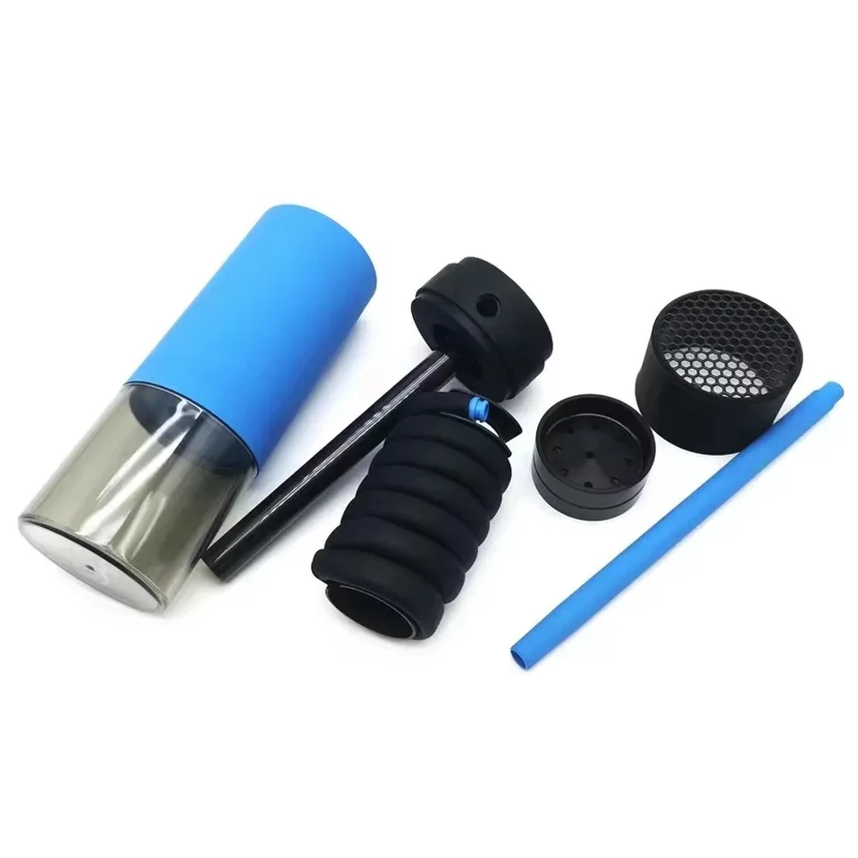Support de Chicha Portable Détachable – Acrylique & Silicone | Maison, Plage, Voyage