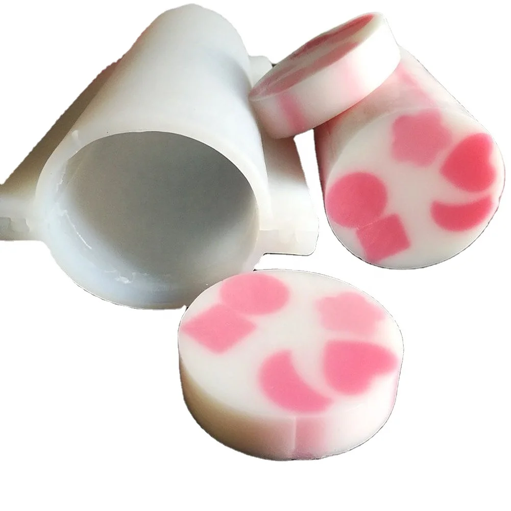 Moule à Savon Silicone Cylindrique Grand Format 1000ml – Logo Personnalisable