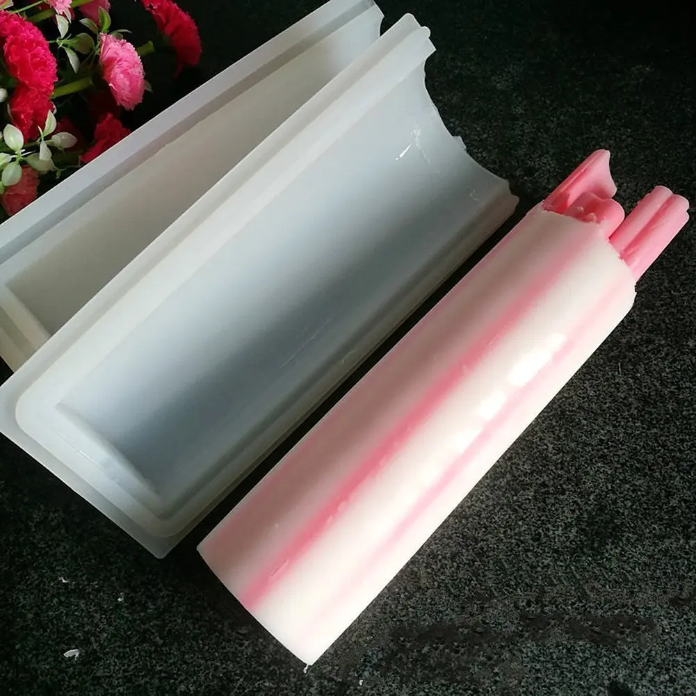 Moule à Savon Silicone Cylindrique Grand Format 1000ml – Logo Personnalisable