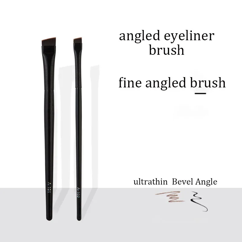 Pinceau Sourcils & Eye-liner Professionnel Tête Oblique Ultra-Fine – Précision Parfaite