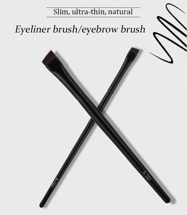 Pinceau Sourcils & Eye-liner Professionnel Tête Oblique Ultra-Fine – Précision Parfaite