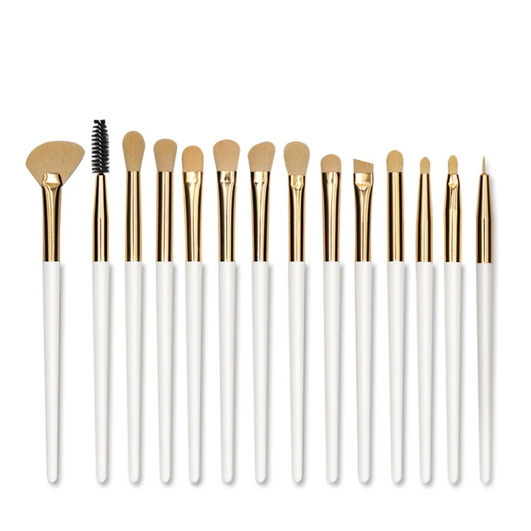Set 14 Pinceaux Maquillage Professionnels Vander – Manche Bois, Fibres Synthétiques