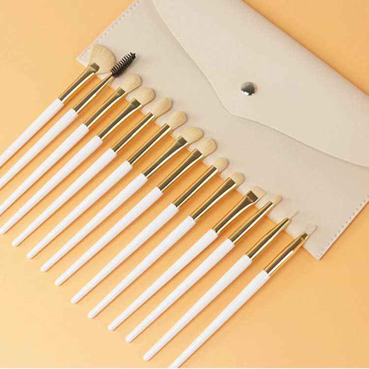 Set 14 Pinceaux Maquillage Professionnels Vander – Manche Bois, Fibres Synthétiques