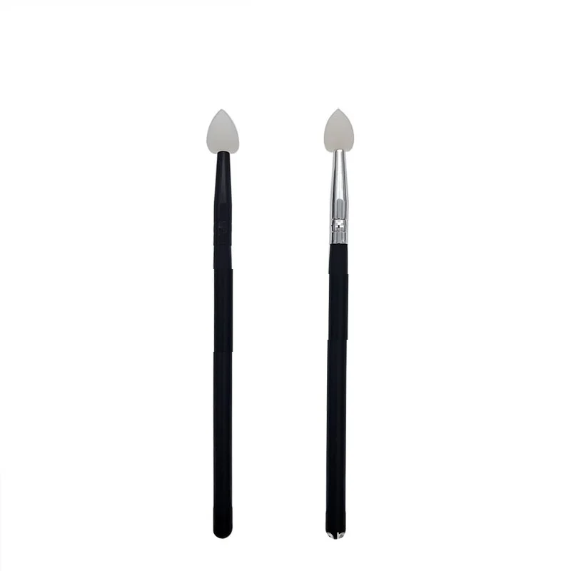 Pinceau à paupières en silicone – Maquillage professionnel poils synthétiques